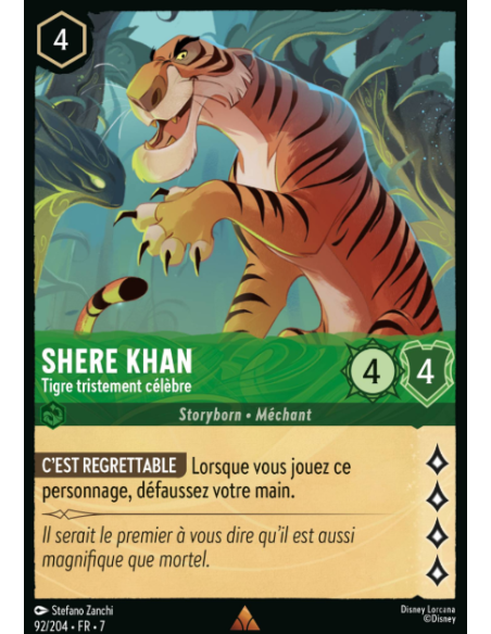 S7 - 092/204 - Shere Khan - Tigre Tristement Célèbre