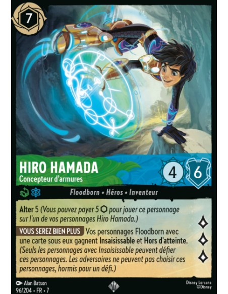 S7 - 096/204 - Hiro Hamada - Concepteur d'Armures