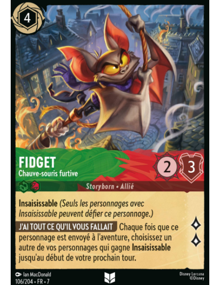 S7 - 106/204 - Fidget - Chauve-Souris Furtive
