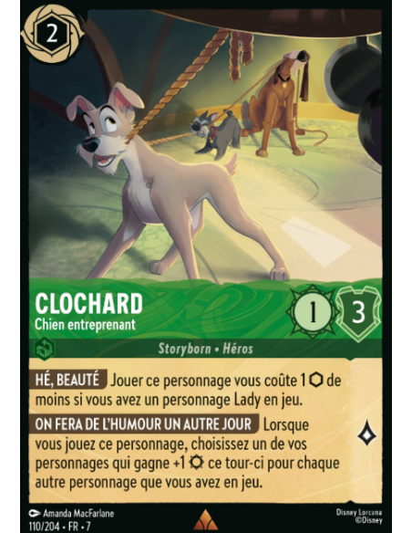 S7 - 110/204 - Clochard - Chien Entreprenant
