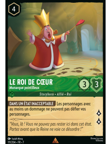 S7 - 111/204 - Le Roi de Coeur - Monarque Pointilleux