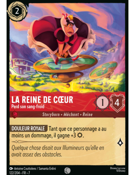 S7 - 122/204 - La Reine de Coeur - Perd Son Sang-Froid