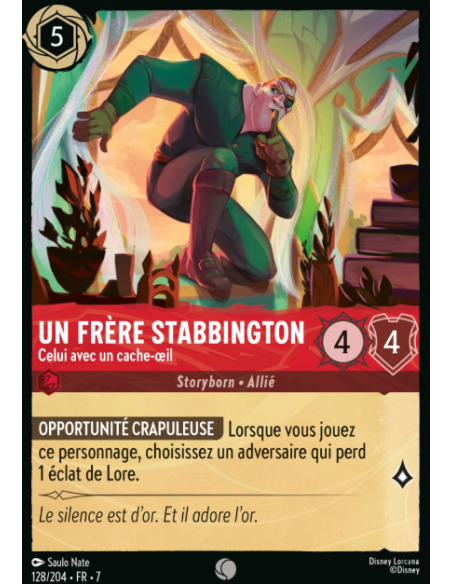 S7 - 128/204 - Un Frère Stabbington - Celui Avec Un Cache-Oeil