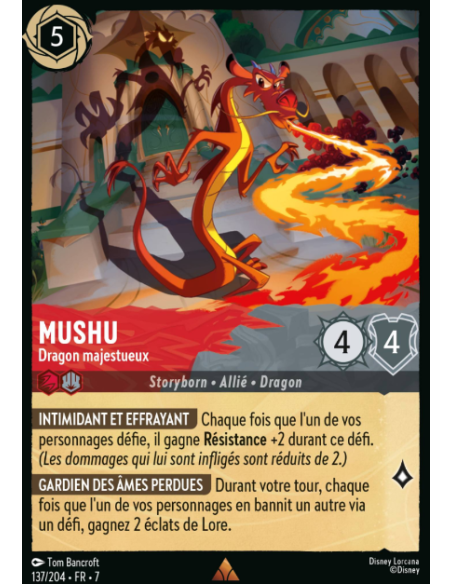 S7 - 137/204 - Mushu - Dragon Majestueux