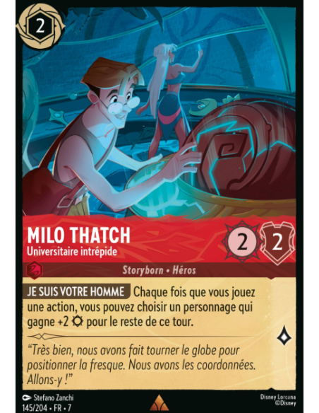 S7 - 145/204 - Milo Thatch - Universitaire Intrépide