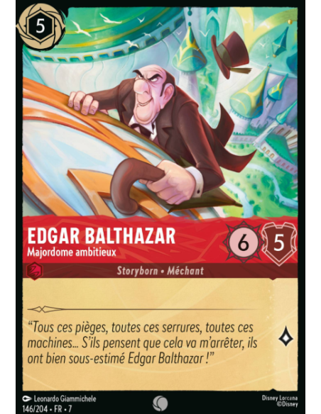 S7 - 146/204 - Edgar Balthazar - Majordome Ambitieux