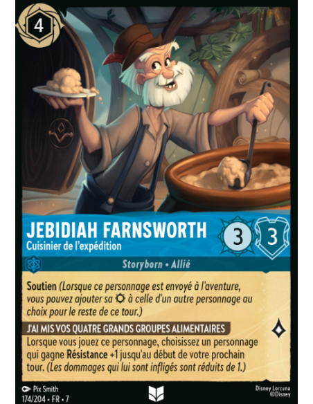S7 - 174/204 - Jebidiah Farnsworth - Cuisinier de l'Expédition