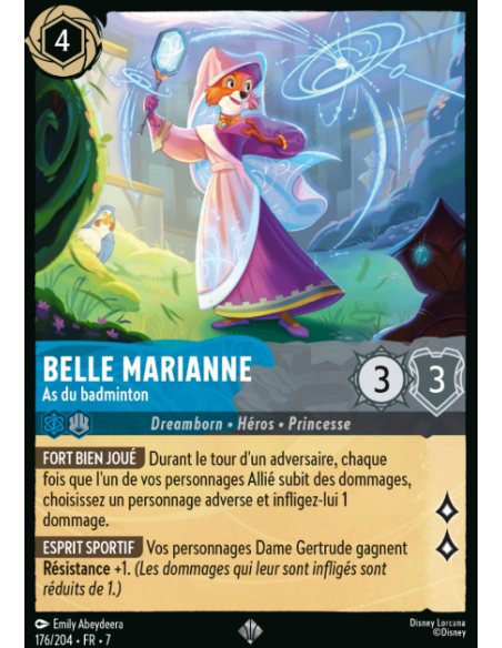 S7 - 176/204 - Belle Marianne - As du Badminton