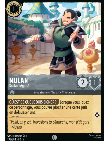S7 - 193/204 - Mulan - Soldat Déguisé