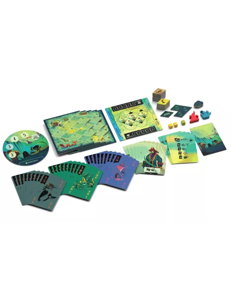 Sail - Jeux de société - Jeux 2 joueurs - Matériel du jeu - Cartes - Plateau de jeu