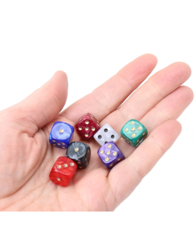 visuel de 8 dés 12cm à 6 faces