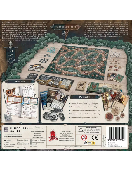 Ironwood - Jeux de société - Jeu 2 joueurs - Dos de la boite de jeu