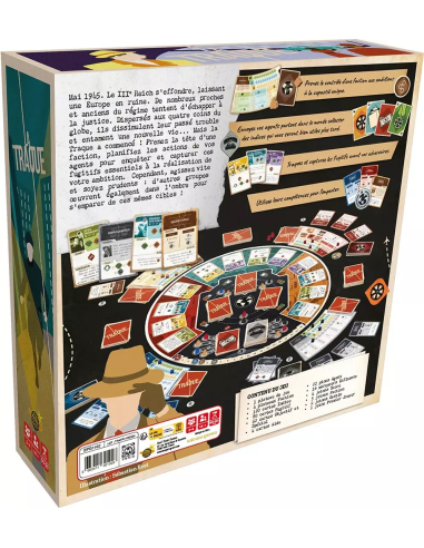 La Traque - Jeux de société - Dos de la boite de jeu