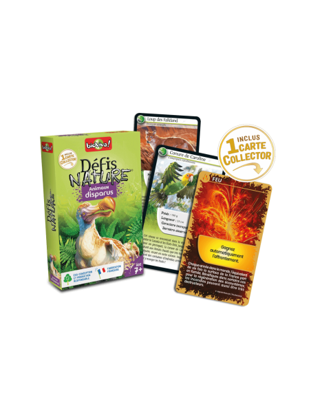 Défis Nature : Animaux Disparus - visuel des cartes