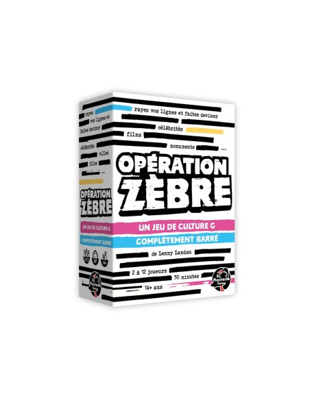 Opération Zèbre - visuel de la boîte