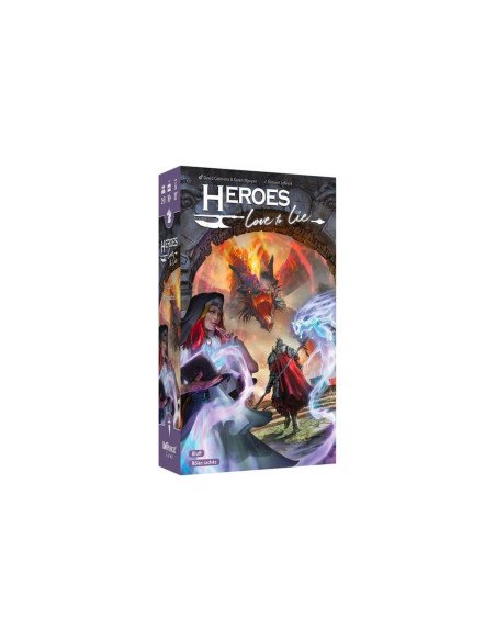 Heroes love to lie, jeu de bluff, rôle caché, boite, dragon