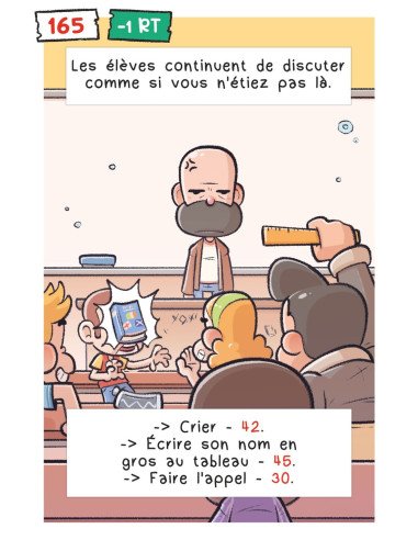 Dans la tête de Monsieur le Prof - La BD dont vous êtes le héro - visuel des dessins