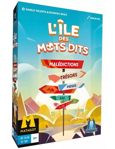 L'île des mots dits - Jeu de société - Couverture de la boite de jeu