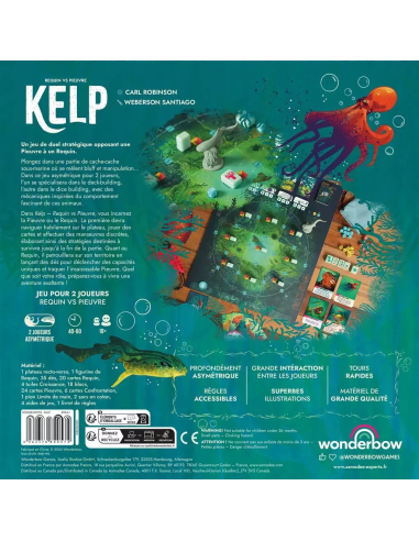 Kelp JEU DE SOCIété 2 joueurs duel affrontement asymétrique combat deck bulding bag png jpeg
