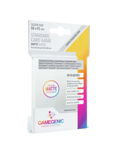 GG : 50 sleeves Gray Matte - visuel du produit