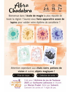 Abra Chadabra visuel de la boite avant face 2