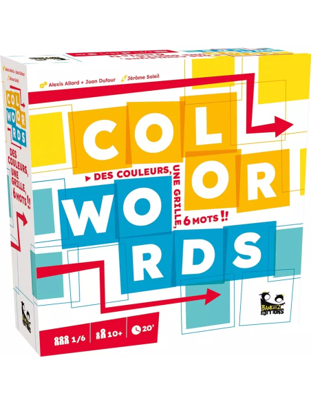Color words - Jeux de société - Couverture de la boite de jeu