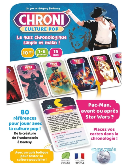 Chroni - Jeu de société - Dos de la boite de jeu