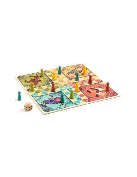 Petits chevaux - Ludo - jeu de société - visuel du matériel