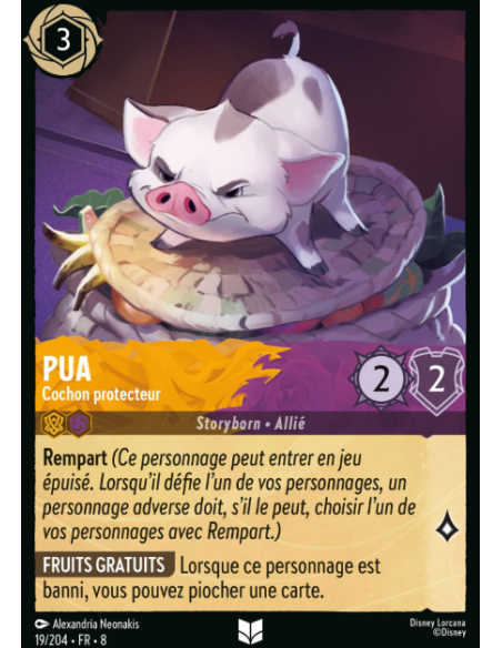 S8 - 019/204 - Pua - Cochon protecteur