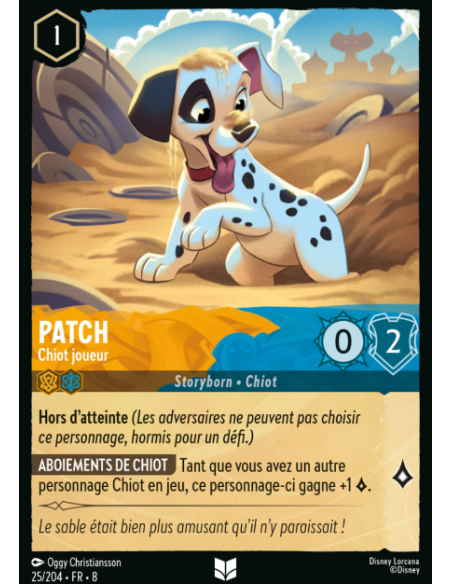 S8 - 025/204 - Patch - Chiot joueur