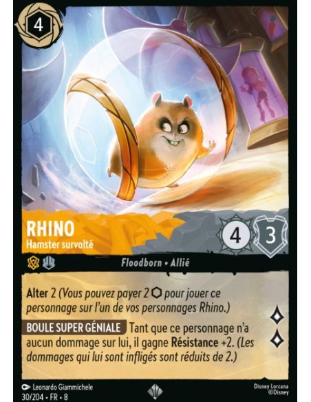 S8 - 030/204 - Rhino - Hamster survolté