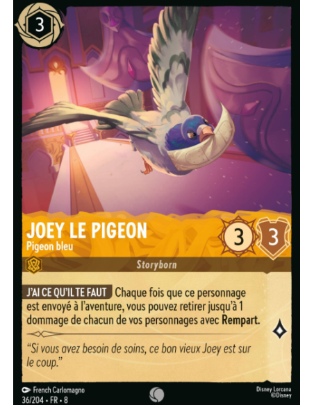 S8 - 036/204 - Joey le pigeon - Pigeon bleu