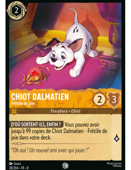 S8 - 038/204 - Chiot dalmatien - Frétille de joie
