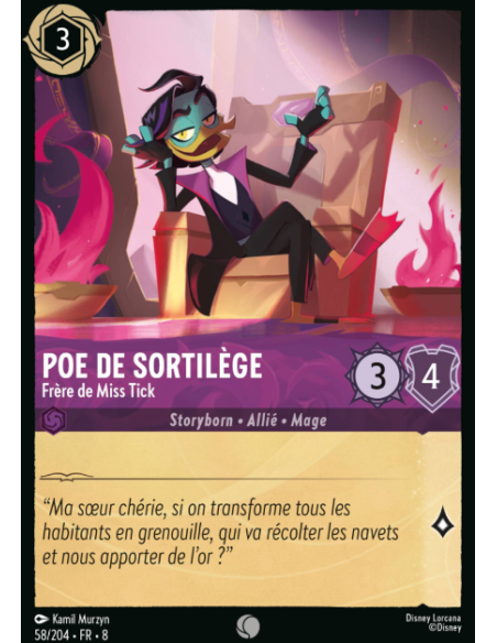 S8 - 058/204 - Poe de sortilège - Frère de Miss Tick