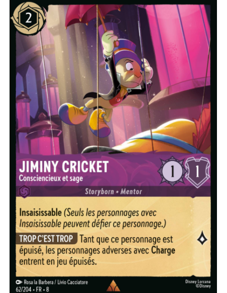 S8 - 062/204 - Jiminy Cricket - Consciencieux et sage