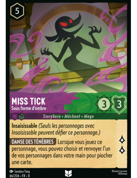 S8 - 066/204 - Miss Tick - Sous forme d'ombre