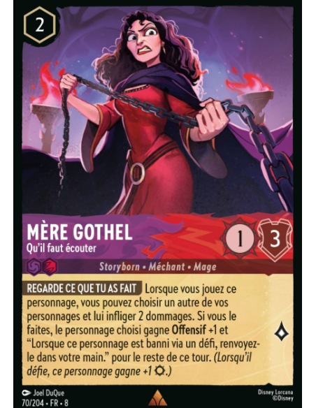 S8 - 070/204 - Mère Gothel - Qu'il faut écouter