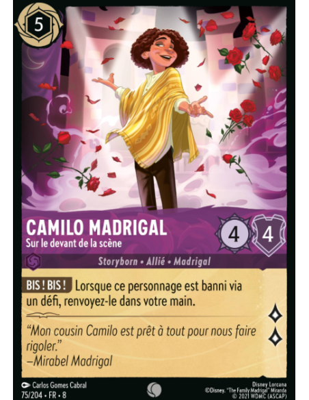 S8 - 075/204 - Camilo Madrigal - Sur le devant de la scène