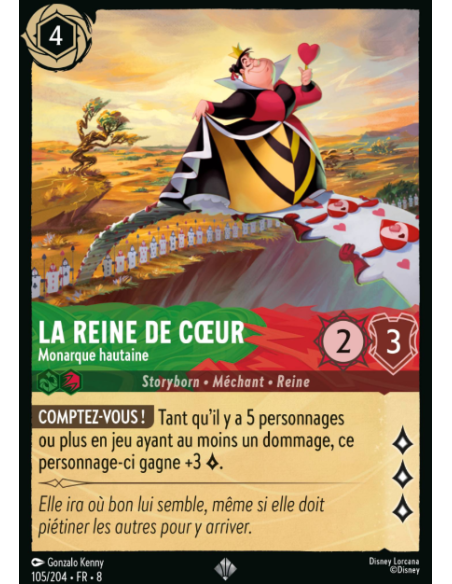 S8 - 105/204 - La Reine de Coeur - Monarque hautaine