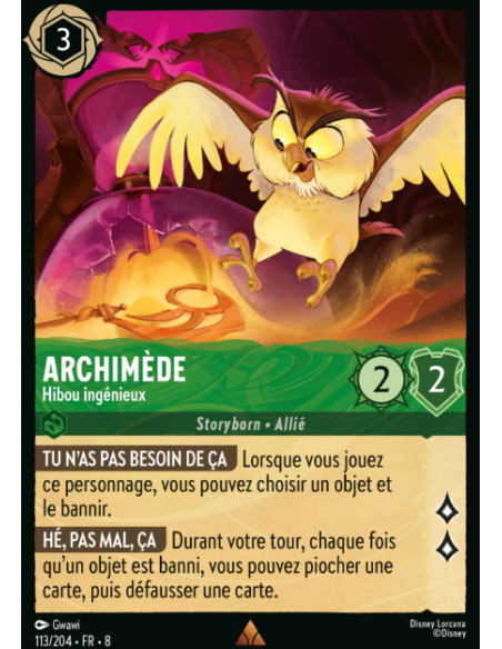 S8 - 113/204 - Archimède - Hibou ingénieux