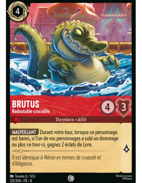 S8 - 125/204 - Brutus - Redoutable crocodile