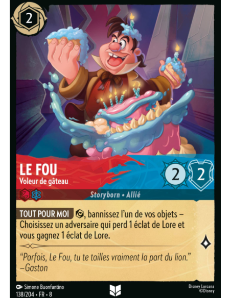 S8 - 138/204 - Le fou - Voleur de gâteau