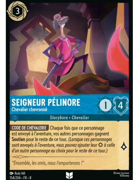S8 - 154/204 - Seigneur Pélinore - Chevalier chevronné