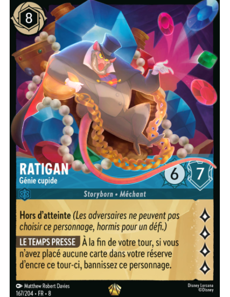 S8 - 167/204 - Ratigan - Génie cupide