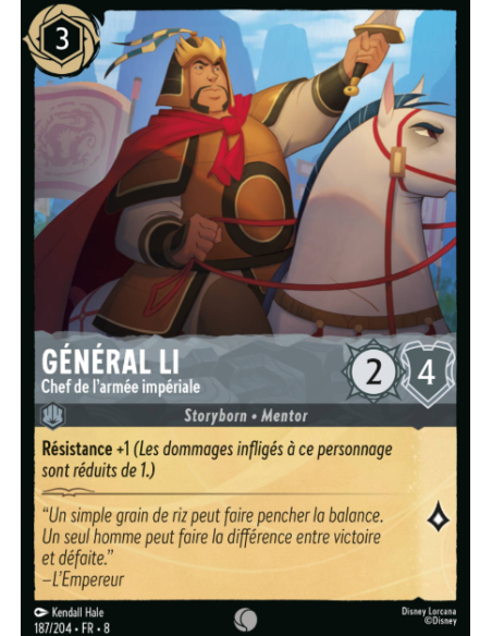 S8 - 187/204 - Général Li - Chef de l'armée impériale