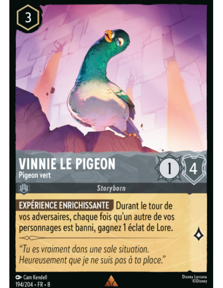 S8 - 194/204 - Vinnie le pigeon - Pigeon vert
