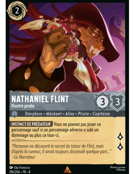 S8 - 196/204 - Nathaniel Flint - Illustre pirate
