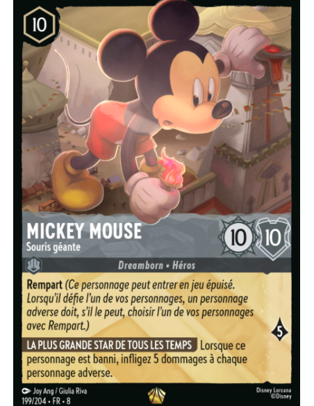 S8 - 199/204 - Mickey Mouse - Souris géante