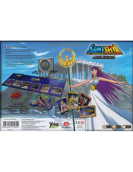 Saint Seiya - Jeu familial amical deckbulding cartes affrontement visuel png