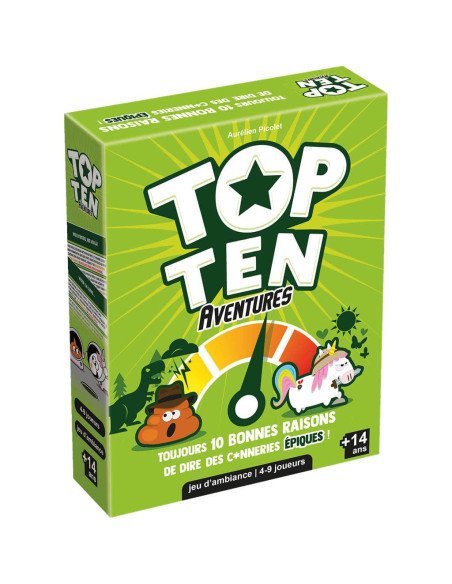 Top Ten Aventures - Jeux de société - Jeux d'ambiance - cover - boîte